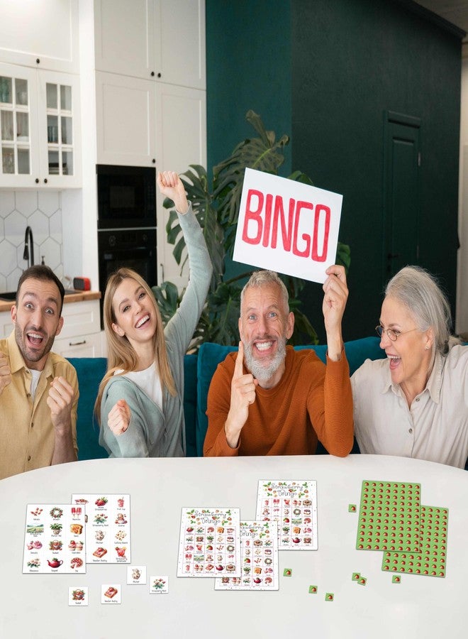 KFNER Strawberry Bingo Games - Summer Berry Bingo Card - 24 Players Bingo Game Set for Adult Family Friends - Indoor Outdoor Activities - Fruit Themed Birthday Party Favors Supplies -C07 - Image 4